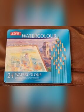 Derwent Watercolour Pencils 24-Pack with Tin Case